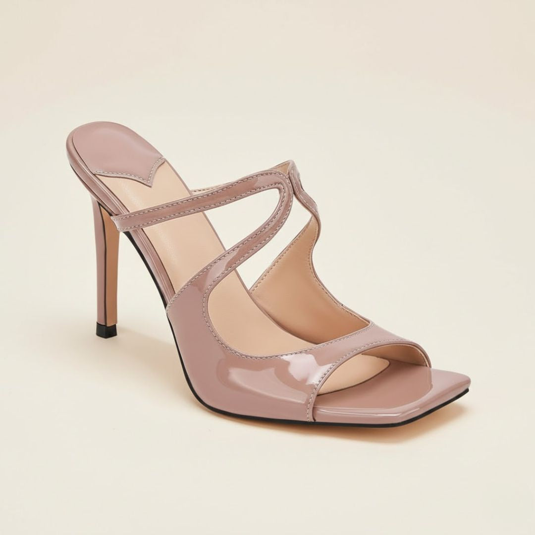 Nude high-Party heel with strappy design 
