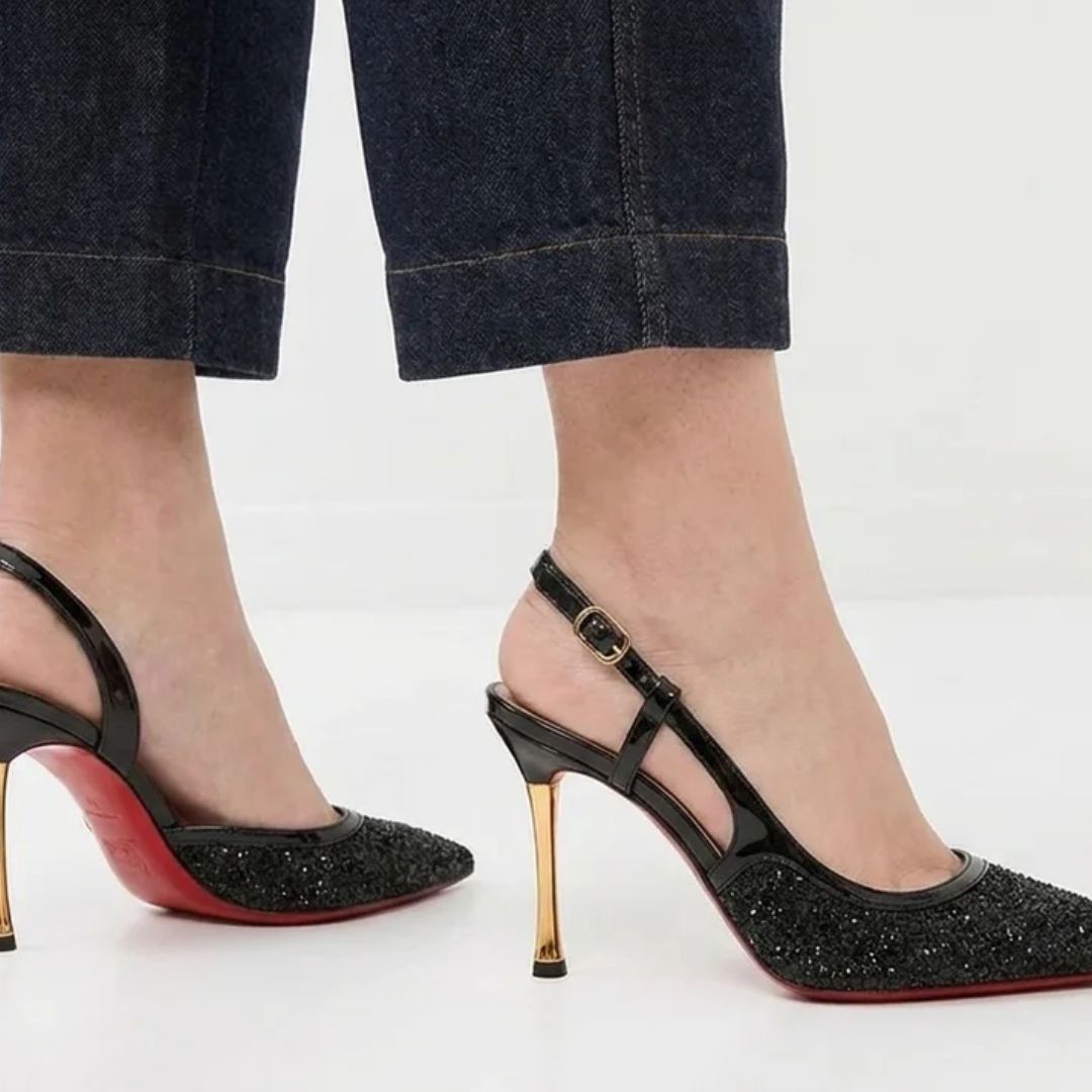 Gloss Code — Black Date Night & Evening Heels | Ozzaro