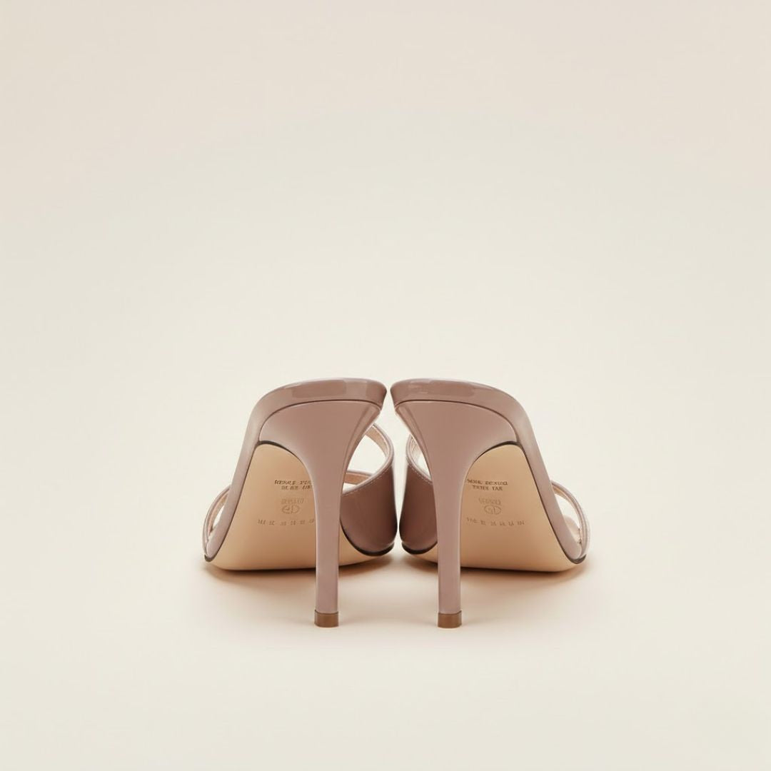 Nude high-Party heel with strappy design 
