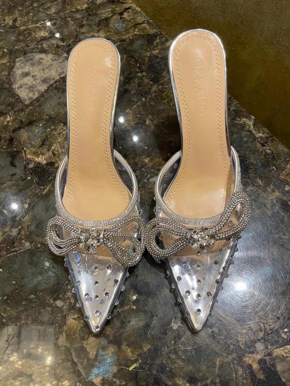 Rhinestone mules