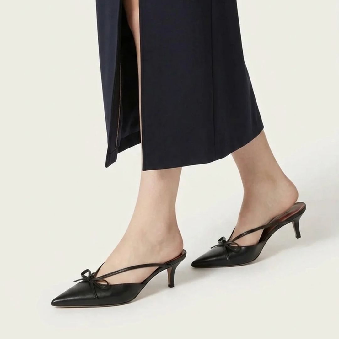 Ink Charm - Black Kitten Heel