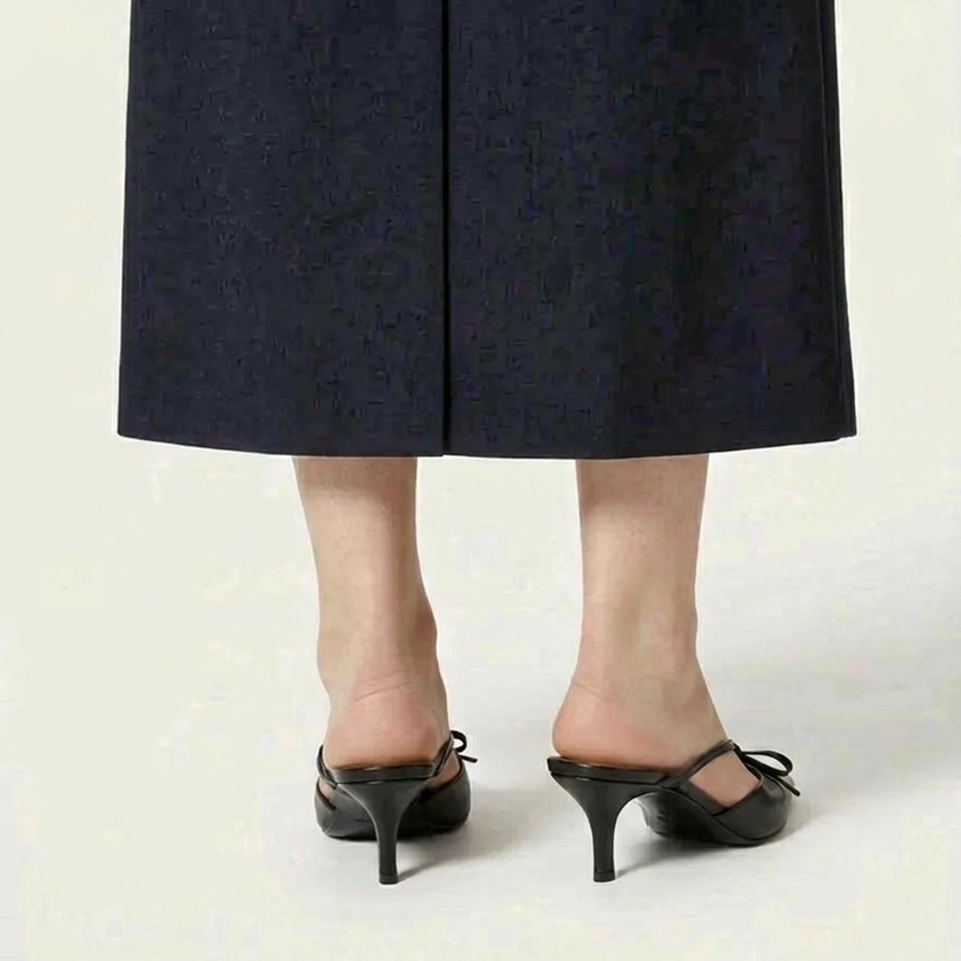 Ink Charm - Black Kitten Heel