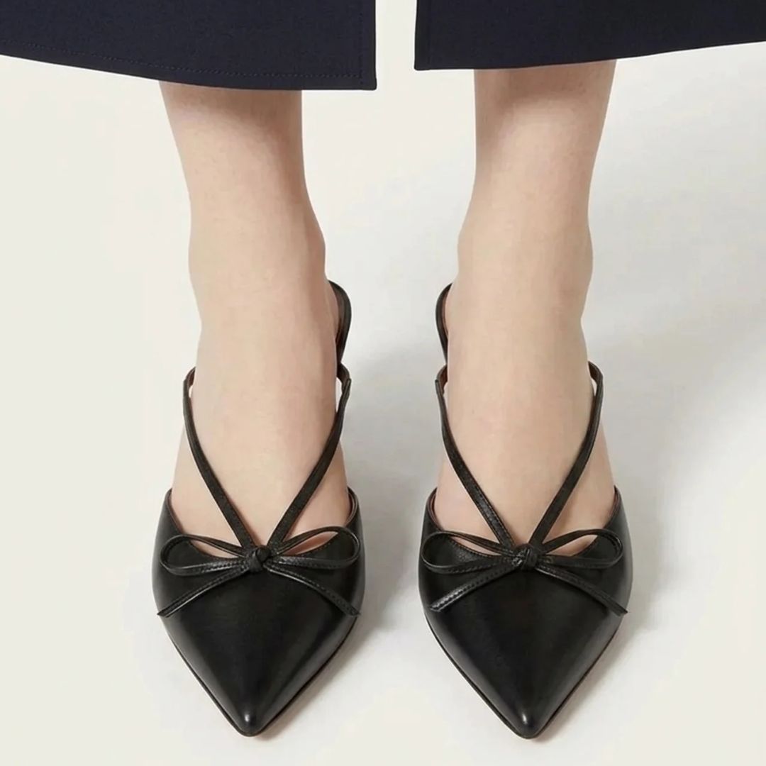 Ink Charm - Black Kitten Heel