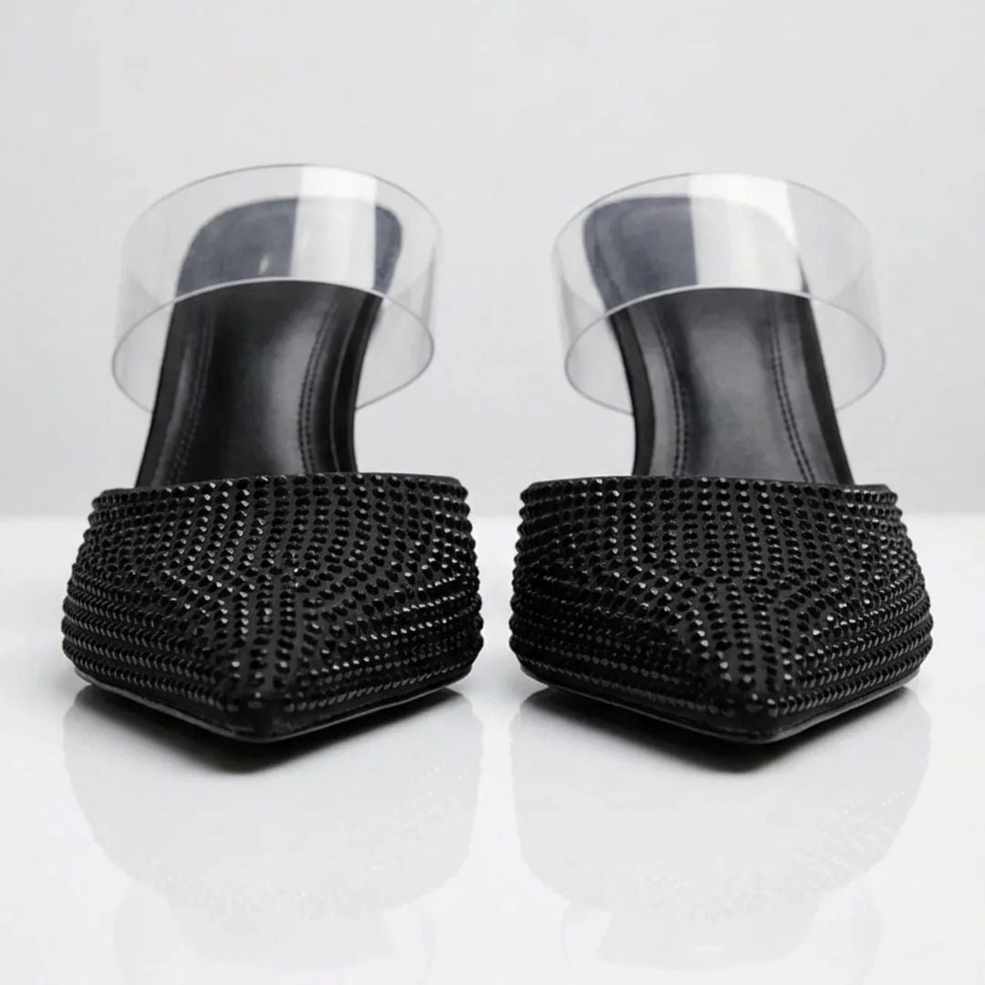 Midnight Dust - Black Party Heel