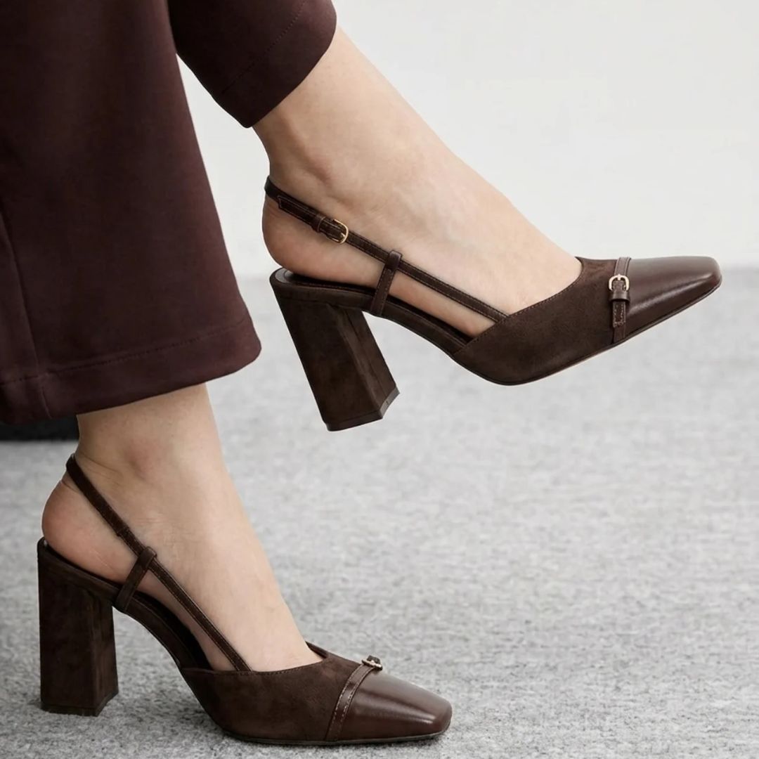 Expresso - Choclate Brown Block Heel