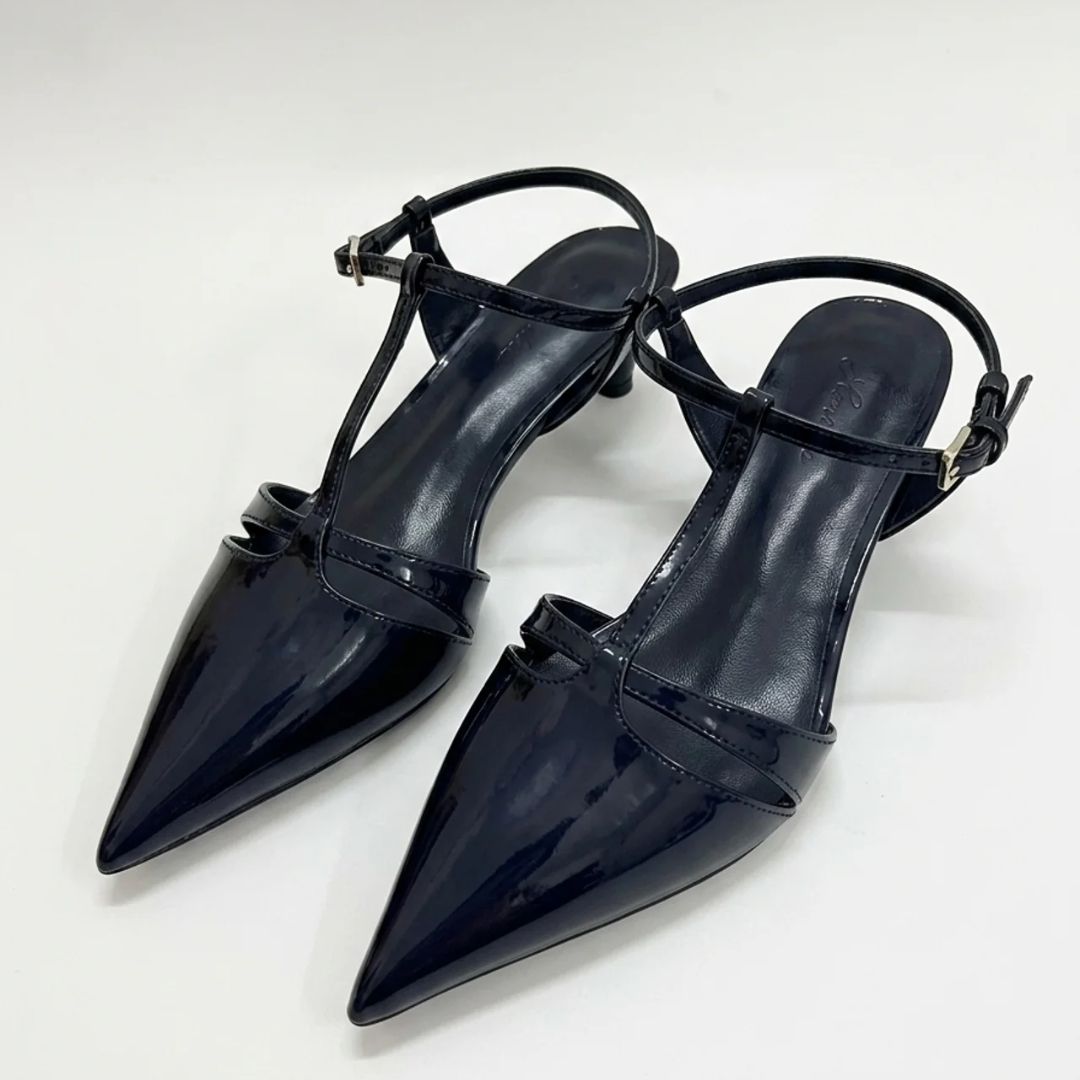 Mini Glam - Black Kitten Heel