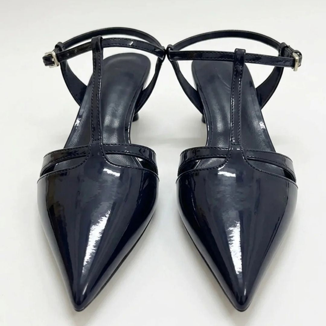 Mini Glam - Black Kitten Heel