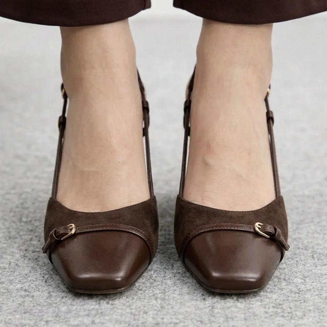 Expresso - Choclate Brown Block Heel