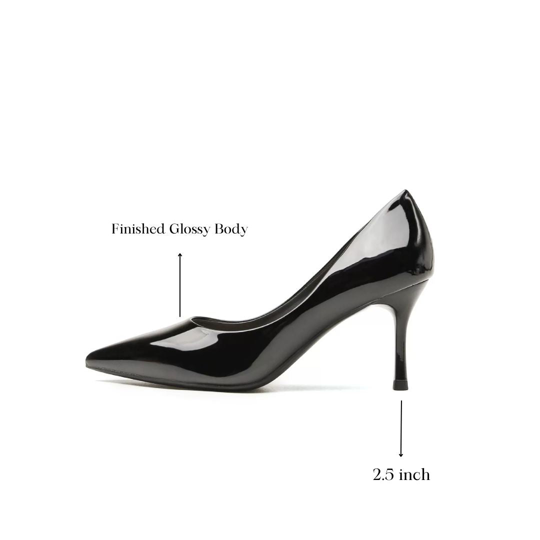 Bindaas (Black) — Party & Formal Heels | Ozzaro