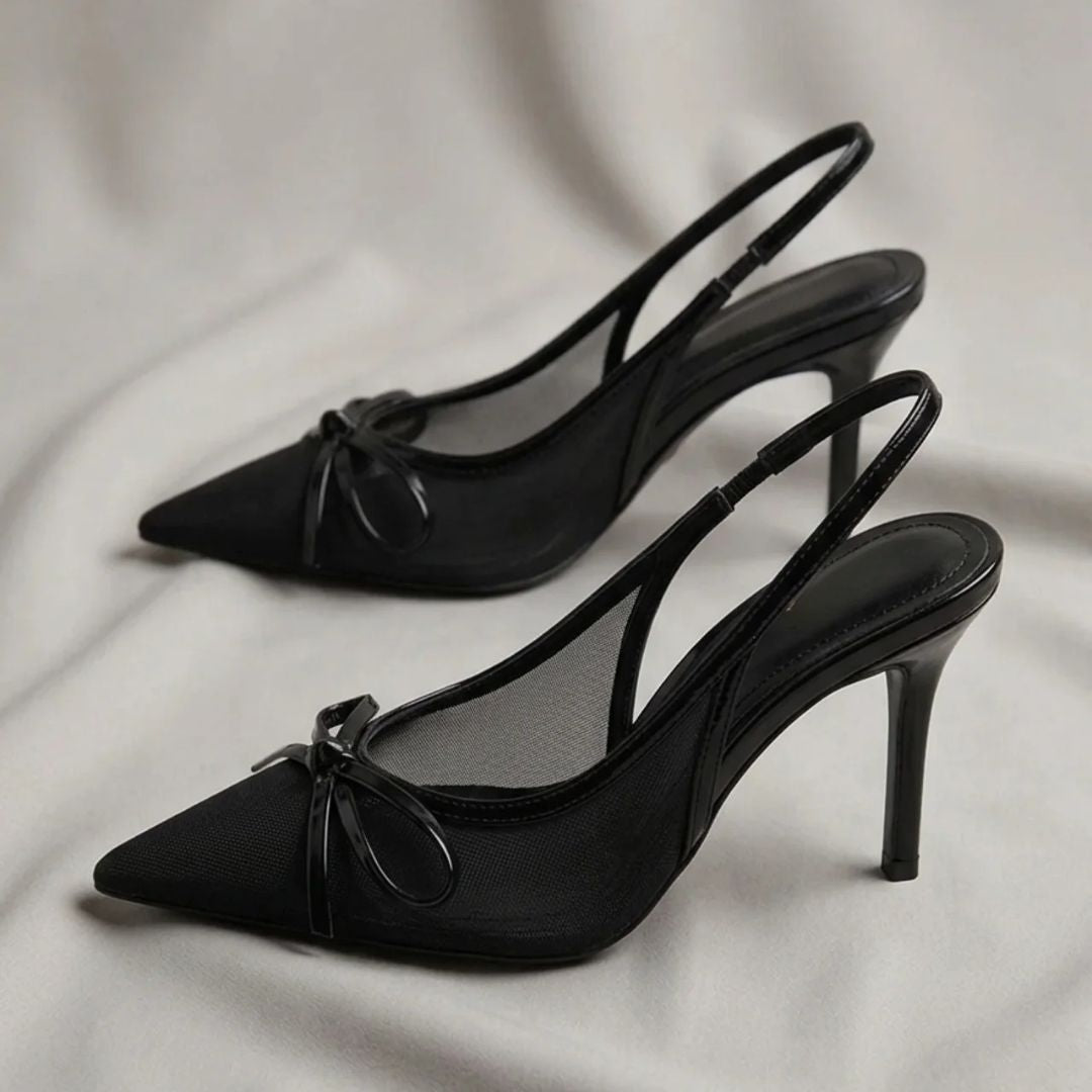 Lace Vibe - Black Party Heel