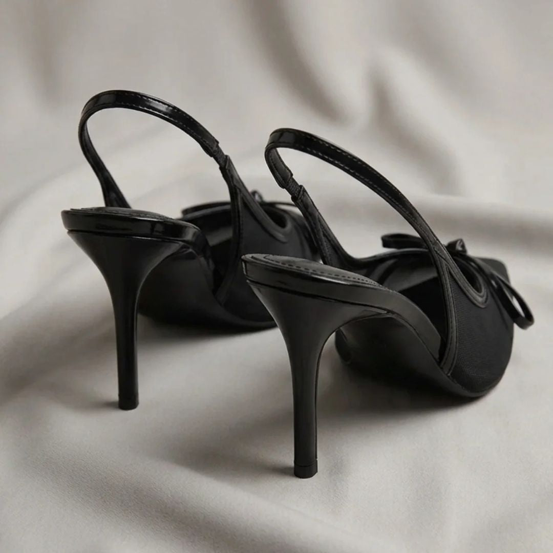 Lace Vibe - Black Party Heel