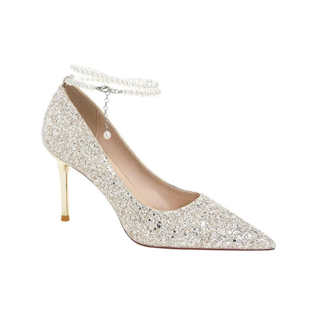 Riwaaz - Shimmer Bridal Heel | Ozzaro