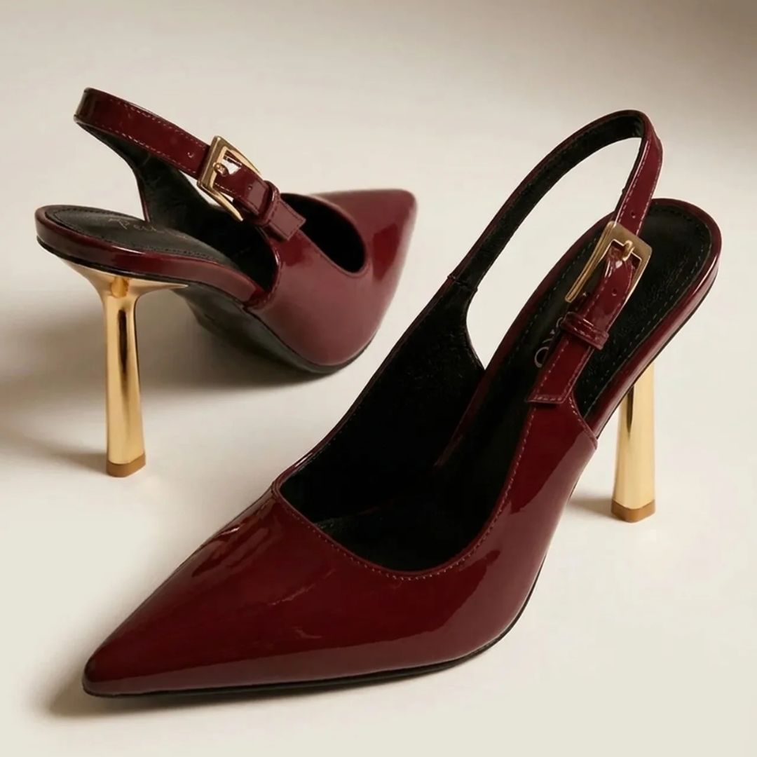 CEO Edit — Deep Wine Corporate Power & Evening Heels | Ozzaro