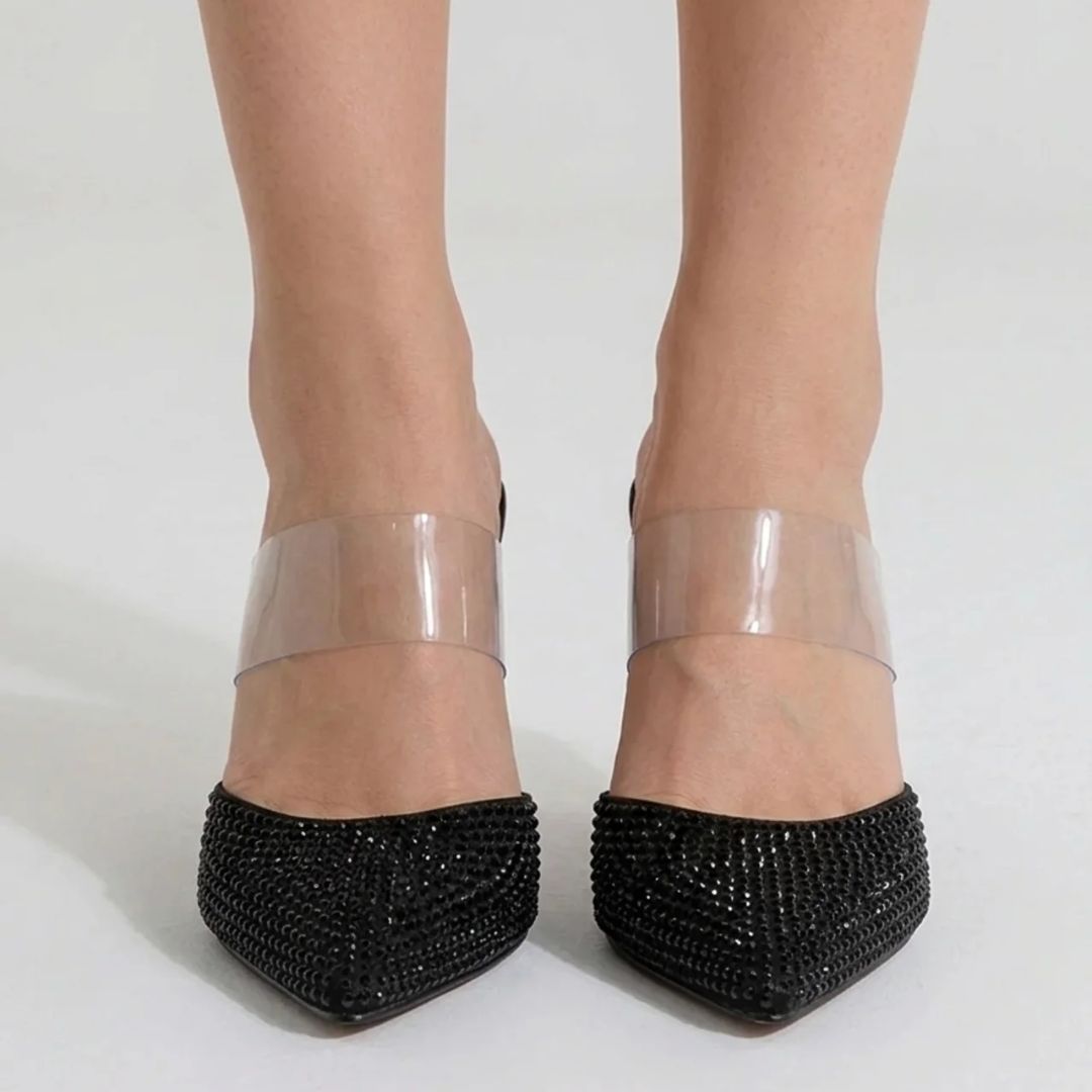 Midnight Dust - Black Party Heel