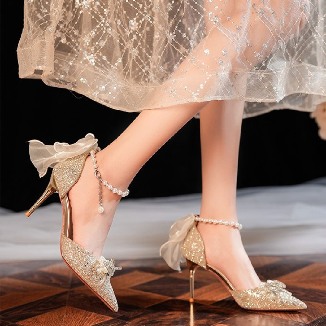 Fleur de Luxe Wedding Heels