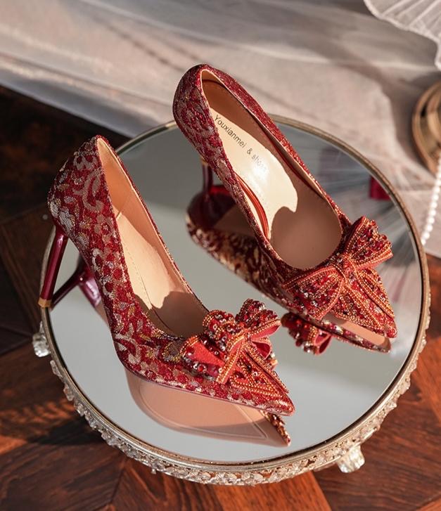 Imperial Garnet Heels