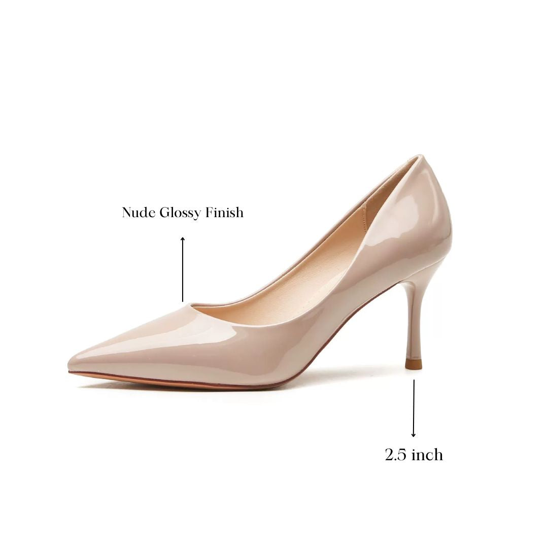 Bindaas (Nude) — Party & Formal Heels | Ozzaro