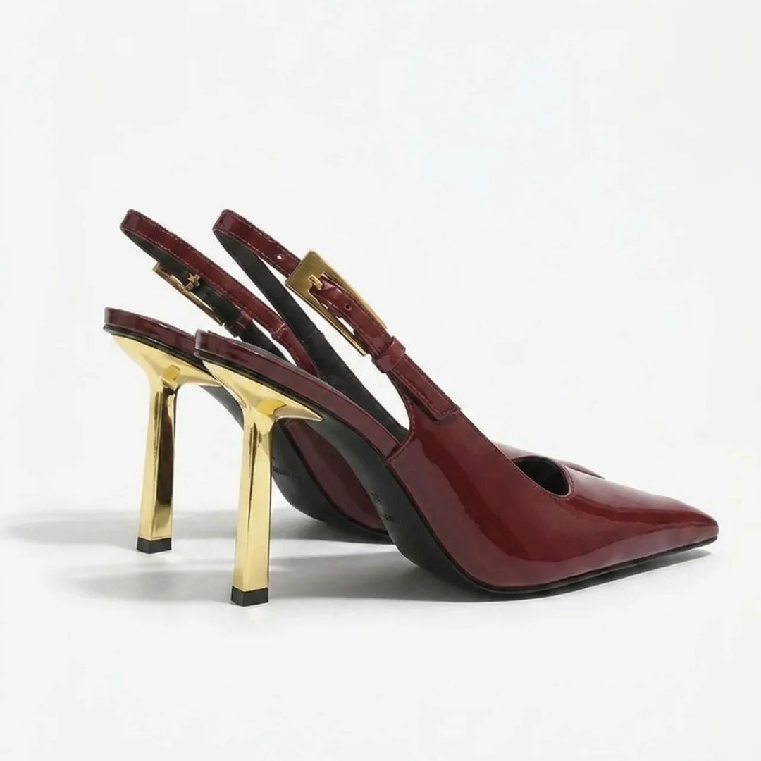 CEO Edit — Deep Wine Corporate Power & Evening Heels | Ozzaro