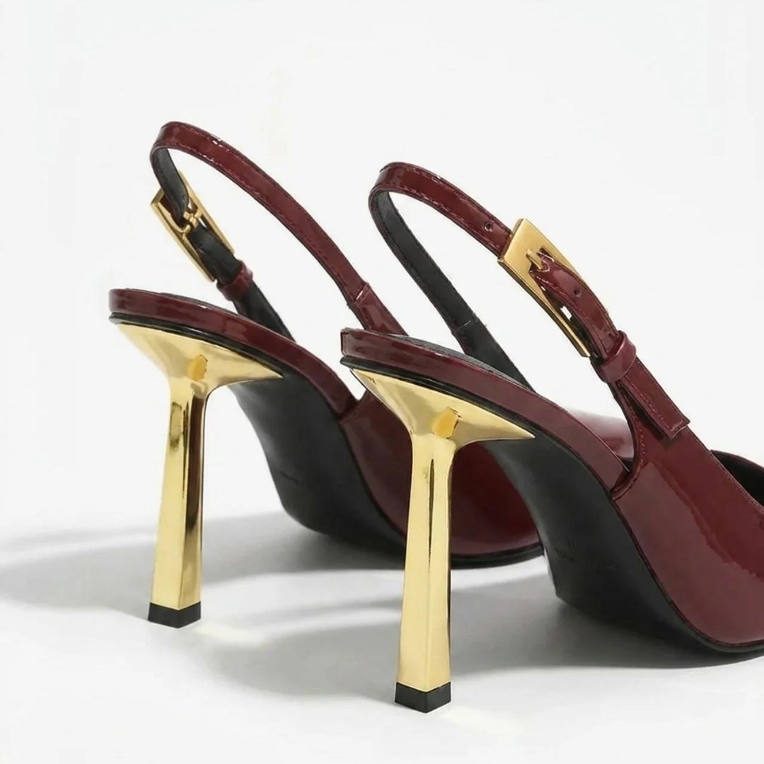 CEO Edit — Deep Wine Corporate Power & Evening Heels | Ozzaro