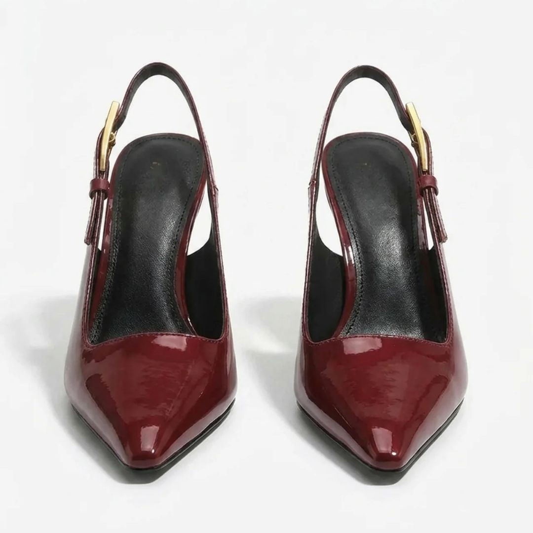 CEO Edit — Deep Wine Corporate Power & Evening Heels | Ozzaro