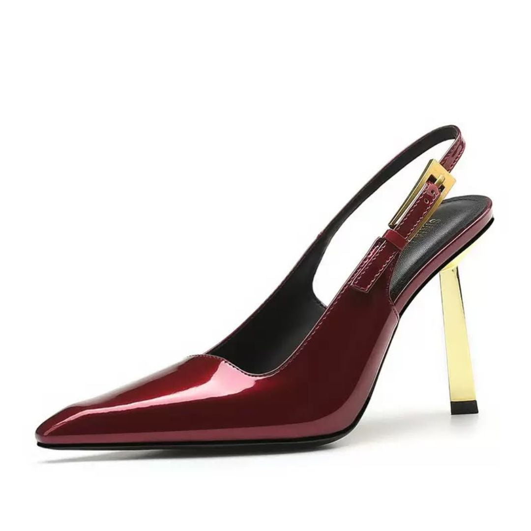 CEO Edit — Deep Wine Corporate Power & Evening Heels | Ozzaro