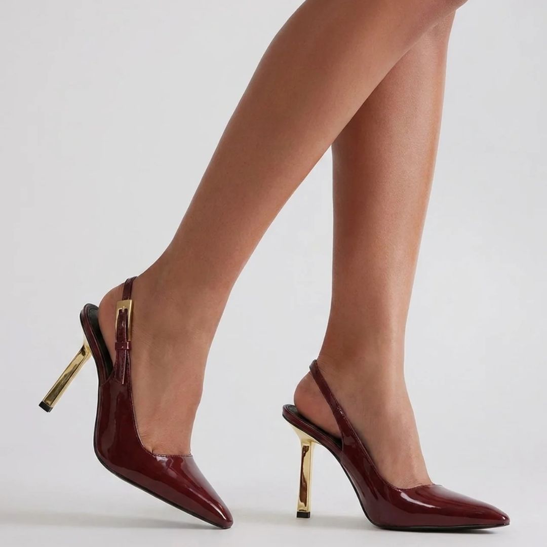CEO Edit — Deep Wine Corporate Power & Evening Heels | Ozzaro