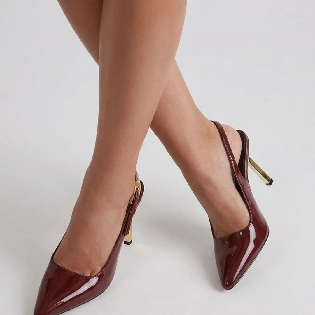 CEO Edit — Deep Wine Corporate Power & Evening Heels | Ozzaro