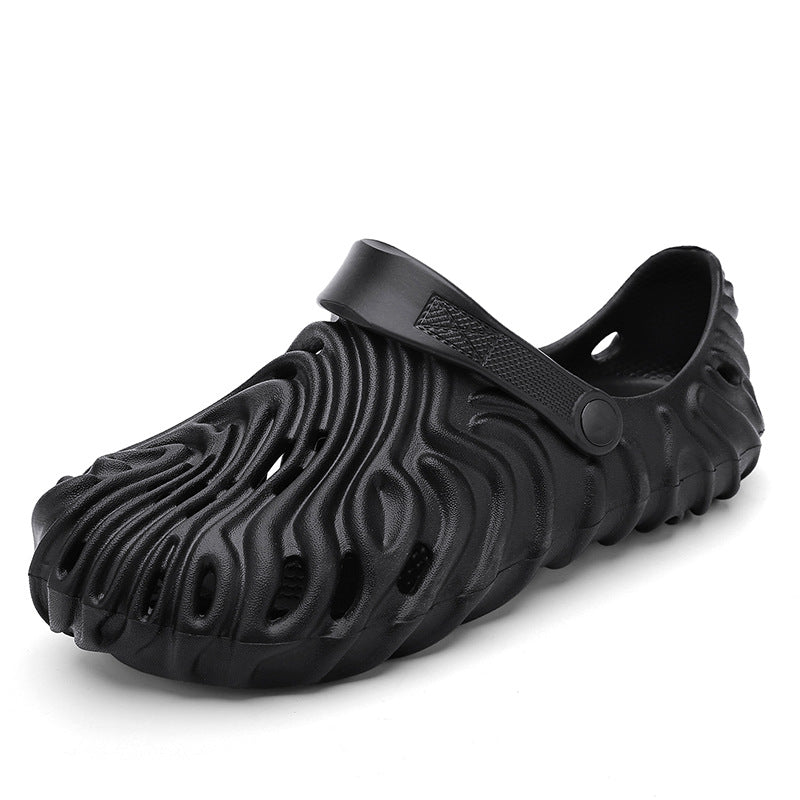 Ribbed Front Band Men's Slippers