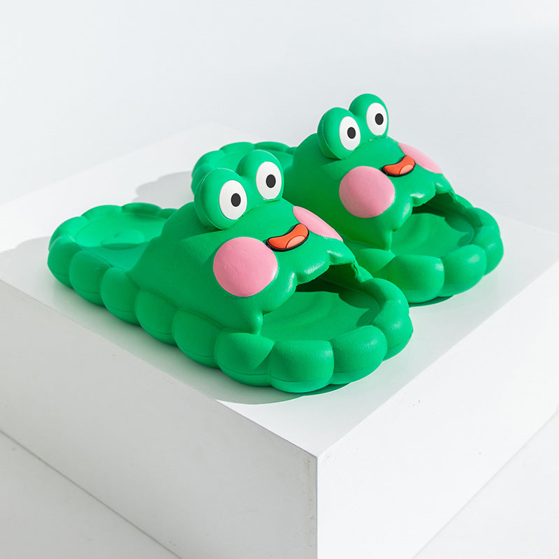 Green Frog Slippers