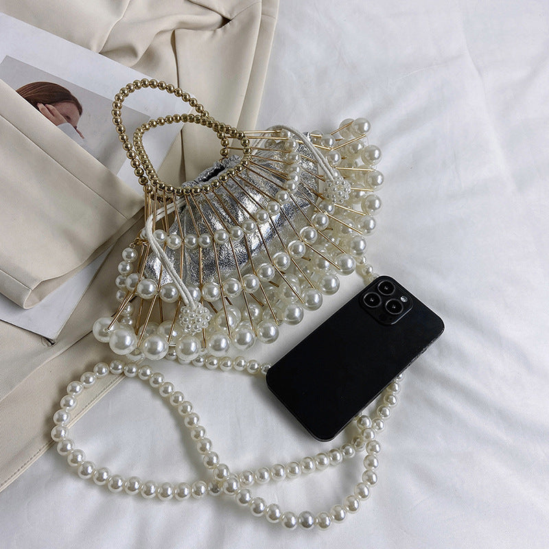 Pearl one-shoulder cross-body bag