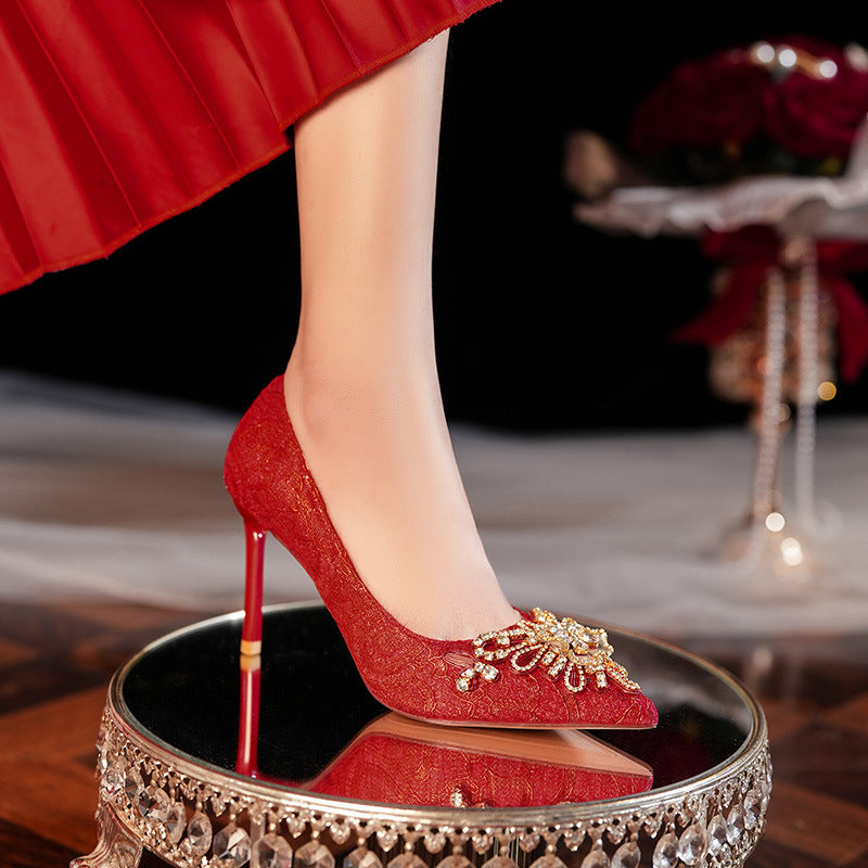 Lustfull Red Wedding Heels