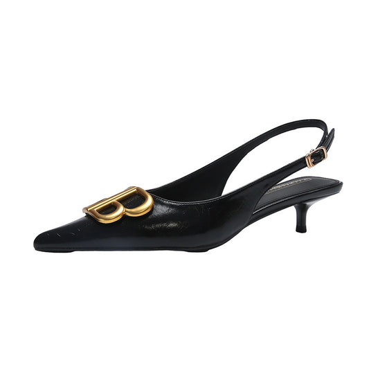 Boardroom Basics Kitten Heels (Black)