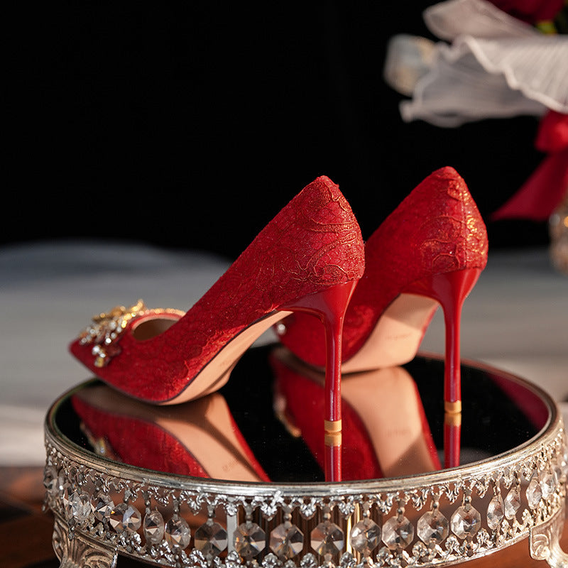 Lustfull Red Wedding Heels