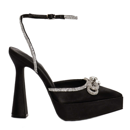 Bling Bow High Heels