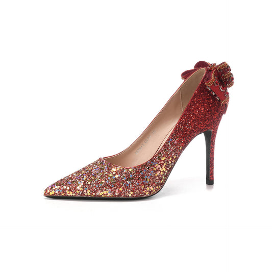 Glimmer Goddess Stilettos (Red)