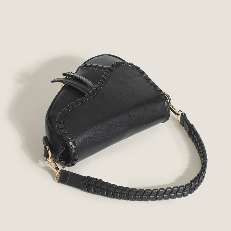 Retro Woven Saddle Bag