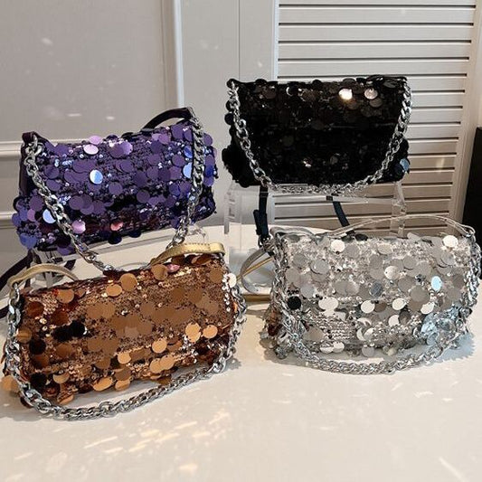 SparkleDazzle Sequins Glam Bag