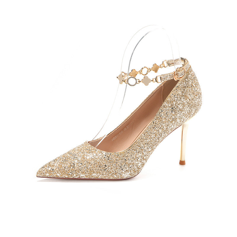 Cartier Style Glimmer Heels(Gold)