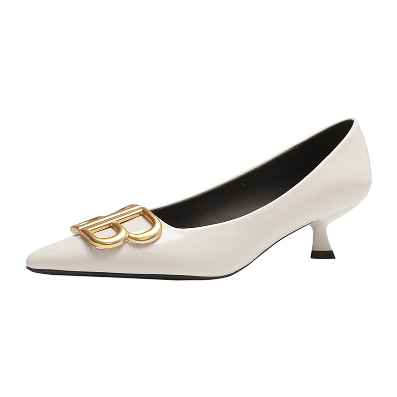 Managerial Marvel Heels (White)