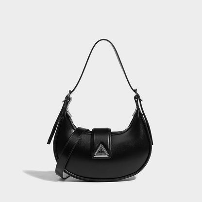 Midnight Elegance Crescent Bag