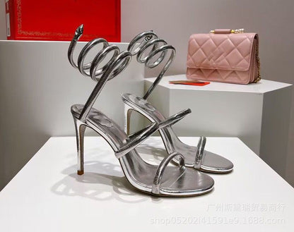 Snake Coil High Heels