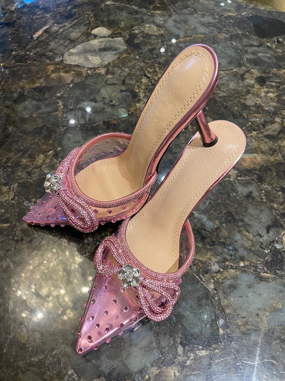 Rhinestone mules