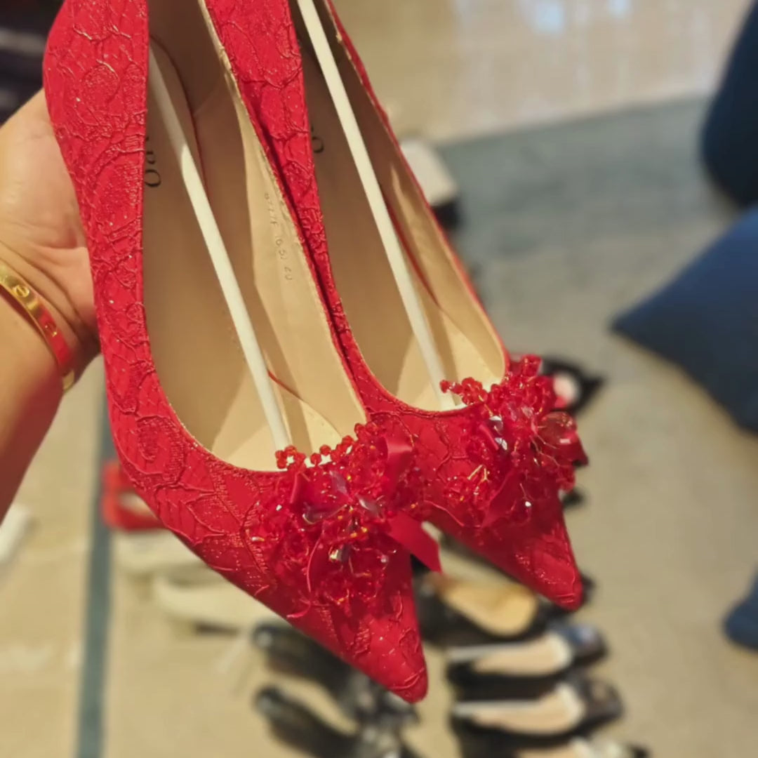Laal Ruby — Bridal & Festive Heels | Ozzaro
