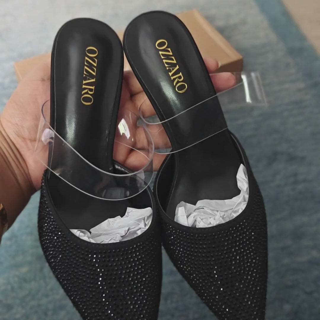 Midnight Dust — Evening & Party Wear Heels | Ozzaro