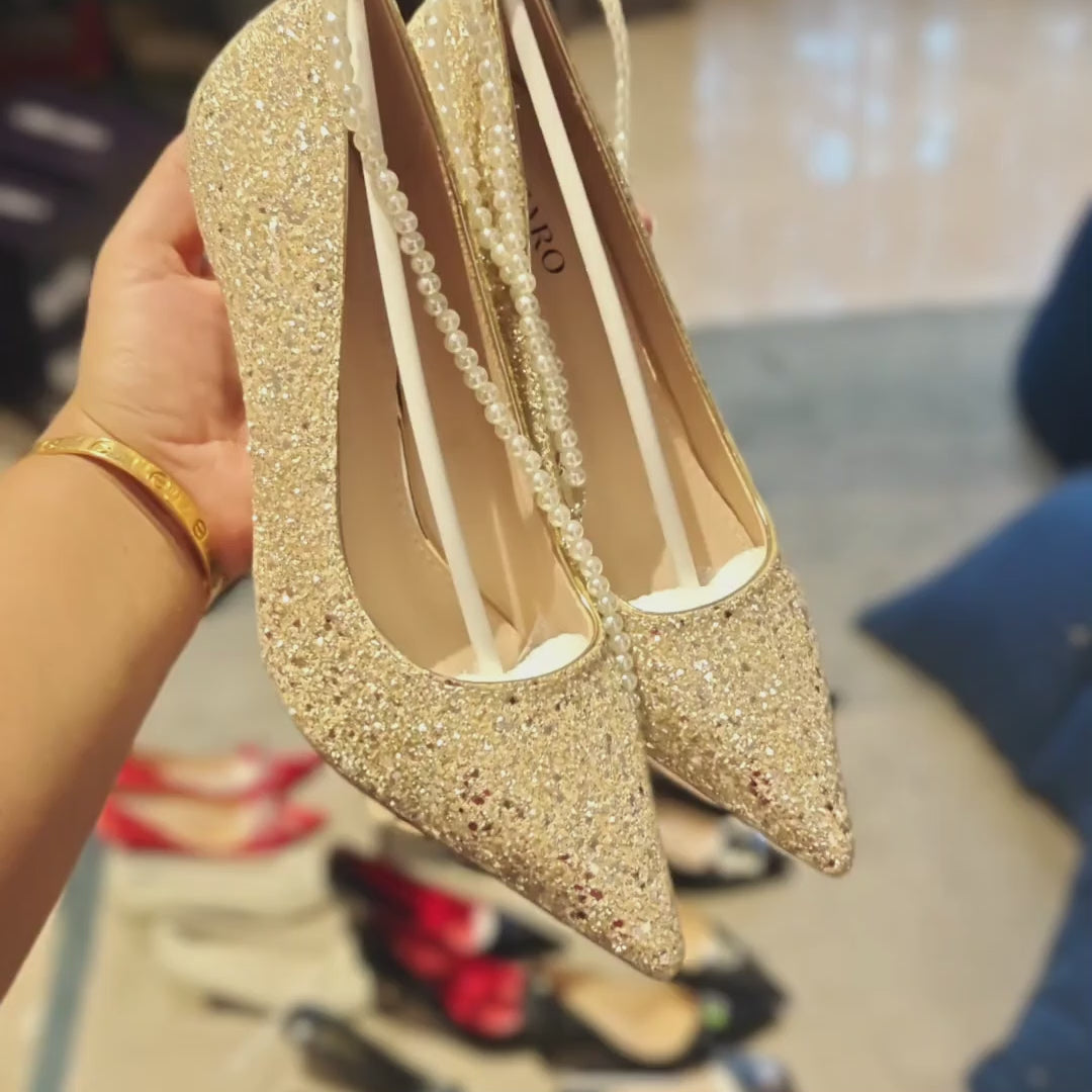 Riwaaz - Shimmer Bridal Heel | Ozzaro